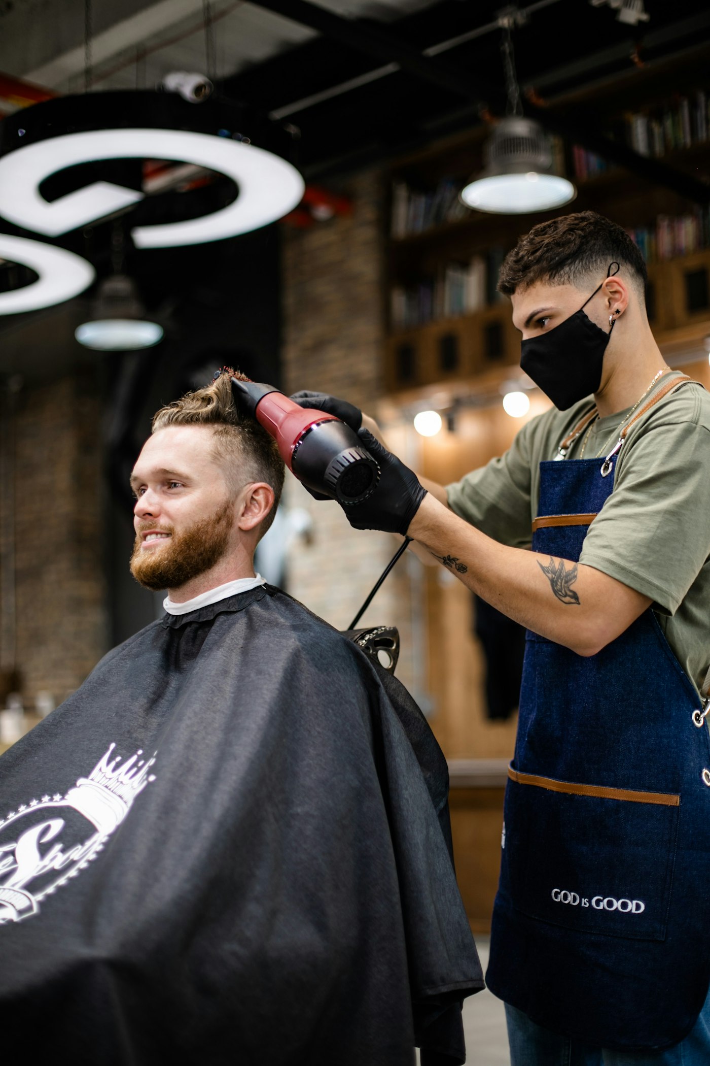 Volume and lift styled with a dryer